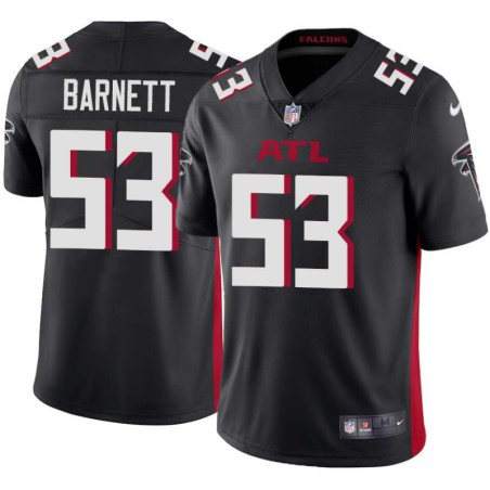 Falcons #53 Doug Barnett Football Jersey -Black