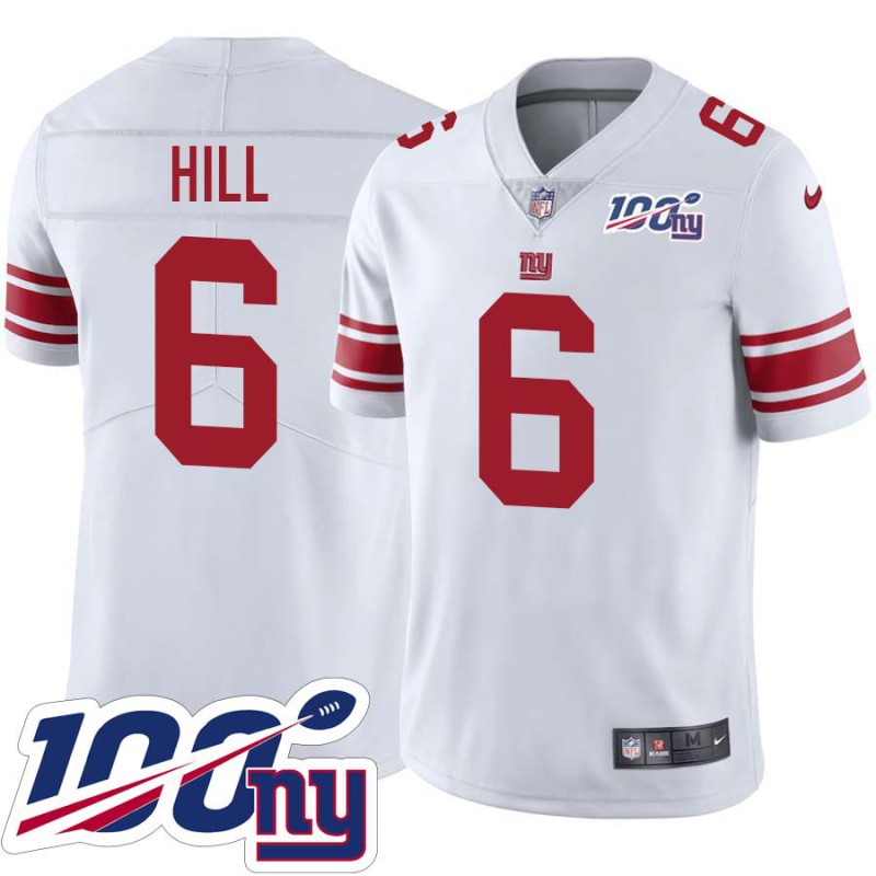 Giants #6 Cowboy Hill 2024 100 Year White Jersey