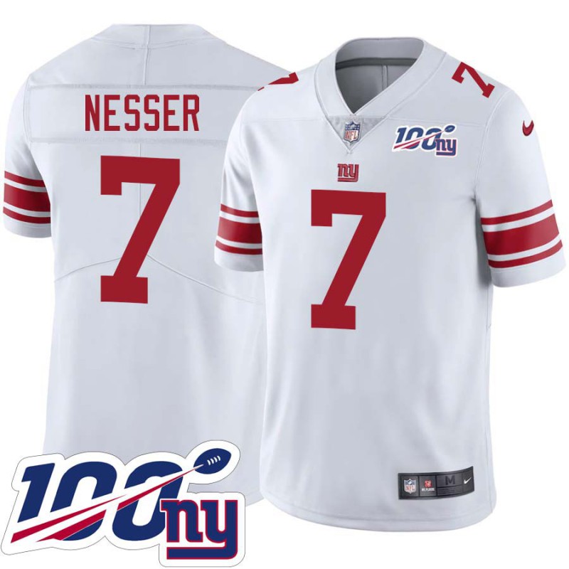 Giants #7 Al Nesser 2024 100 Year White Jersey