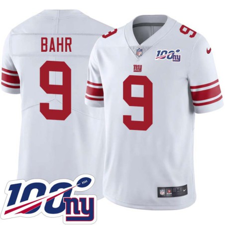 Giants #9 Matt Bahr 2024 100 Year White Jersey