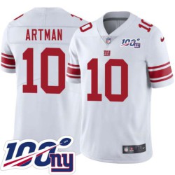 Giants #10 Corrie Artman 2024 100 Year White Jersey