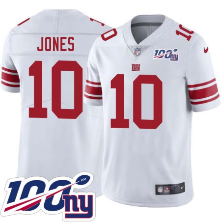 Giants #10 Potsy Jones 2024 100 Year White Jersey