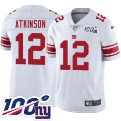 Giants #12 Jess Atkinson 2024 100 Year White Jersey