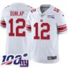 Giants #12 Bob Dunlap 2024 100 Year White Jersey