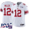 Giants #12 Jim Miller 2024 100 Year White Jersey