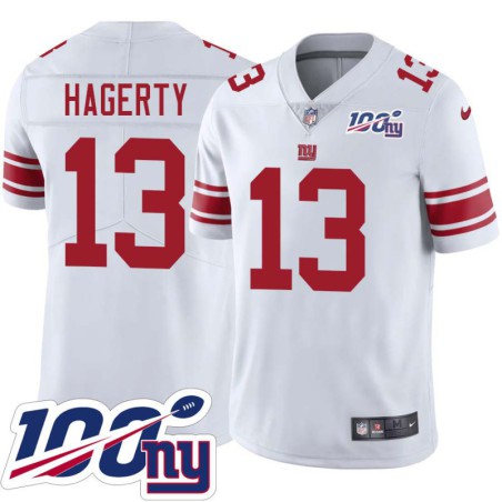 Giants #13 Jack Hagerty 2024 100 Year White Jersey