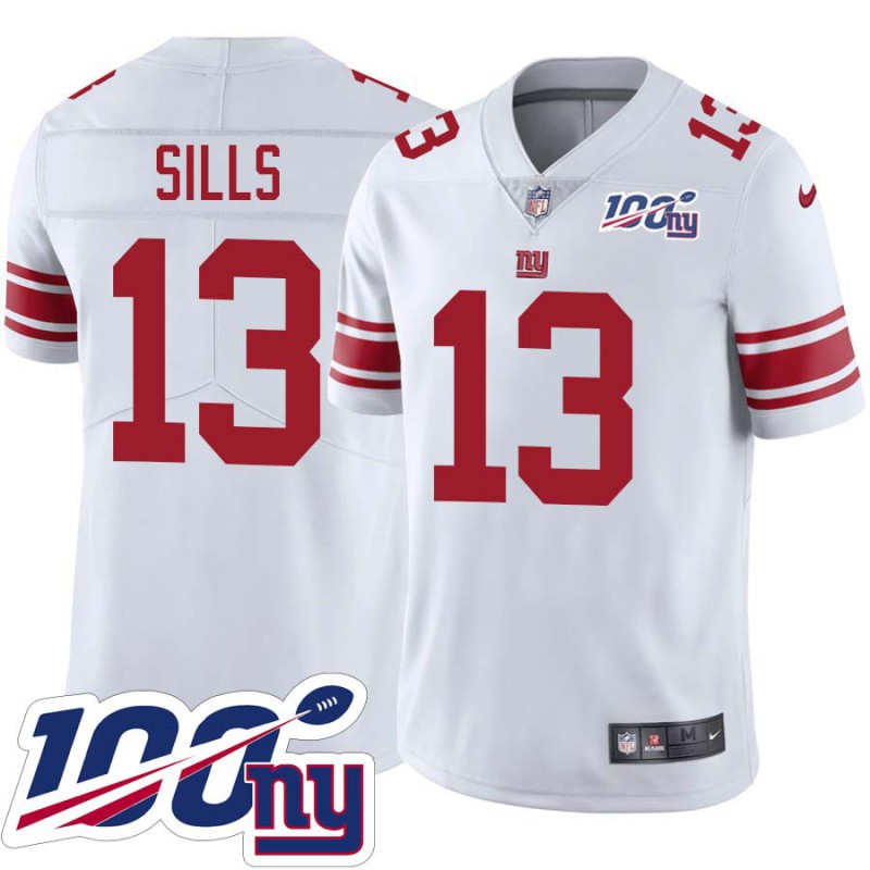 Giants #13 David Sills 2024 100 Year White Jersey