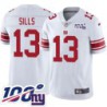 Giants #13 David Sills 2024 100 Year White Jersey