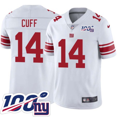 Giants #14 Ward Cuff 2024 100 Year White Jersey