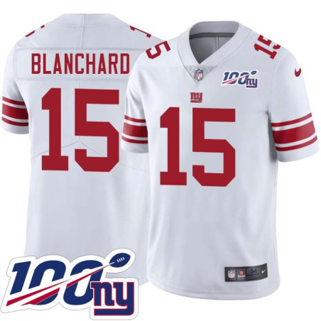 Giants #15 Tom Blanchard 2024 100 Year White Jersey