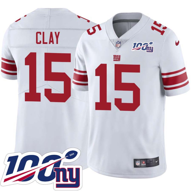 Giants #15 Kaelin Clay 2024 100 Year White Jersey