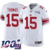 Giants #15 Devin Thomas 2024 100 Year White Jersey