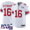 Giants #16 Jim Ostendarp 2024 100 Year White Jersey