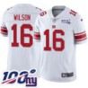 Giants #16 Mule Wilson 2024 100 Year White Jersey