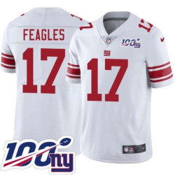 Giants #17 Jeff Feagles 2024 100 Year White Jersey