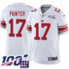 Giants #17 Curtis Painter 2024 100 Year White Jersey