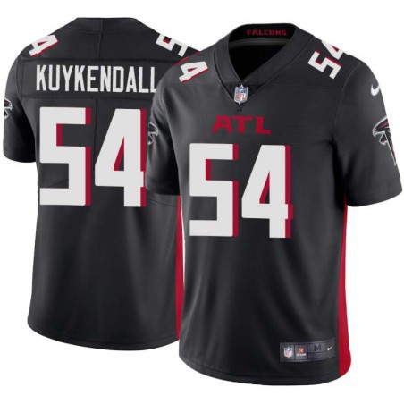 Falcons #54 Fulton Kuykendall Football Jersey -Black