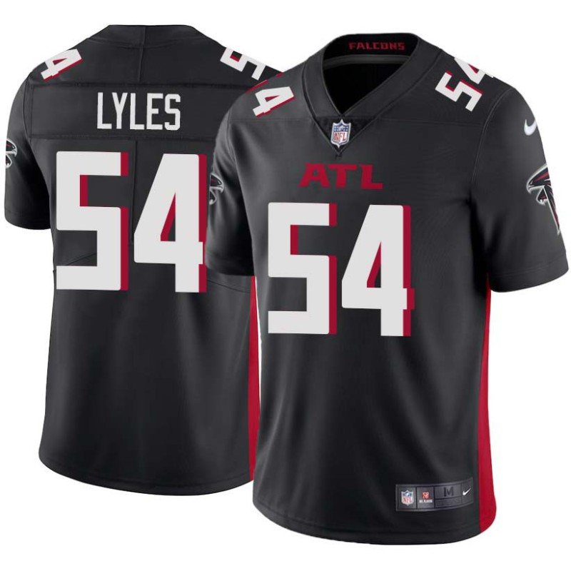 Falcons #54 Robert Lyles Football Jersey -Black