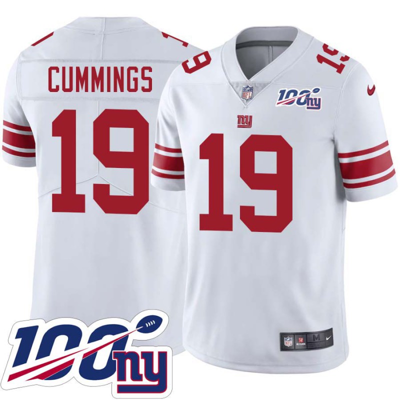 Giants #19 Mack Cummings 2024 100 Year White Jersey