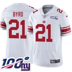 Giants #21 Boris Byrd 2024 100 Year White Jersey