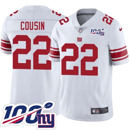 Giants #22 Terry Cousin 2024 100 Year White Jersey