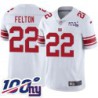 Giants #22 Eric Felton 2024 100 Year White Jersey