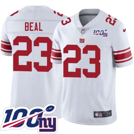 Giants #23 Sam Beal 2024 100 Year White Jersey