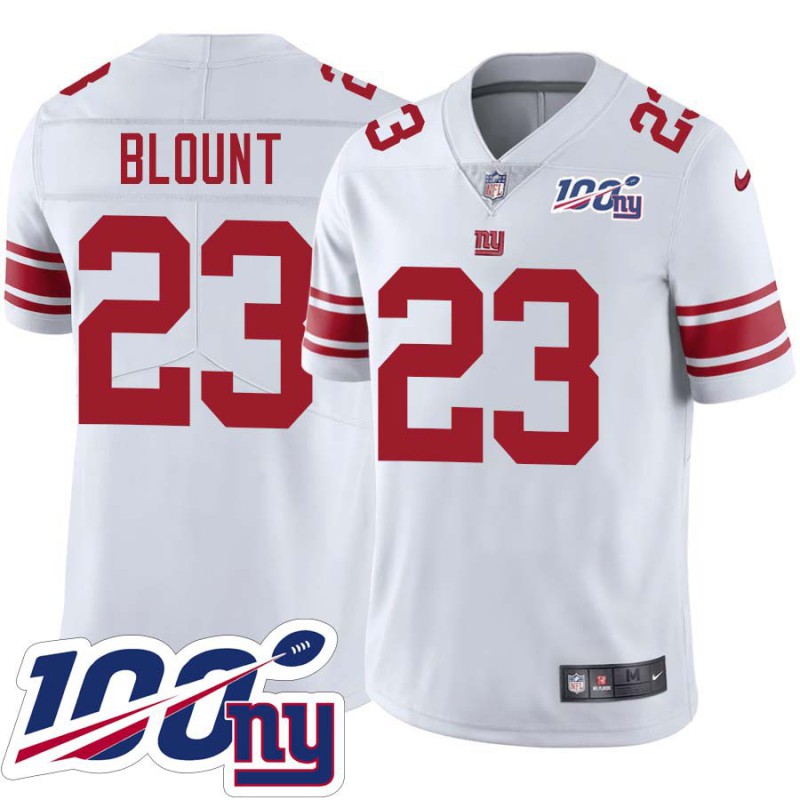 Giants #23 Tony Blount 2024 100 Year White Jersey