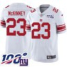 Giants #23 Odis McKinney 2024 100 Year White Jersey