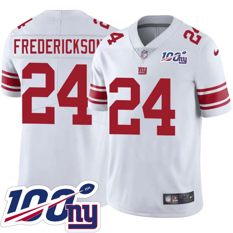 Giants #24 Tucker Frederickson 2024 100 Year White Jersey