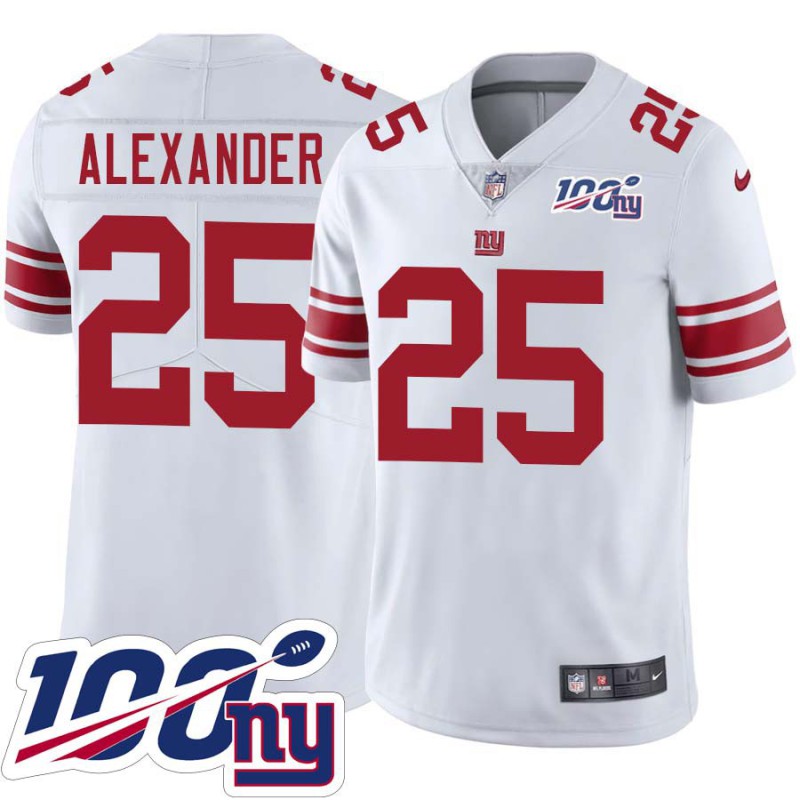 Giants #25 Doc Alexander 2024 100 Year White Jersey