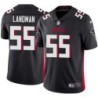 Falcons #55 Nathan Landman Football Jersey -Black