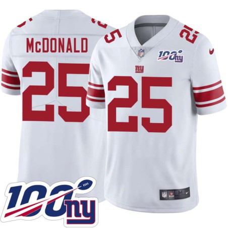 Giants #25 Ramos McDonald 2024 100 Year White Jersey