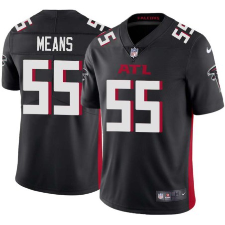 Falcons #55 Steven Means Football Jersey -Black