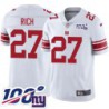 Giants #27 Herb Rich 2024 100 Year White Jersey