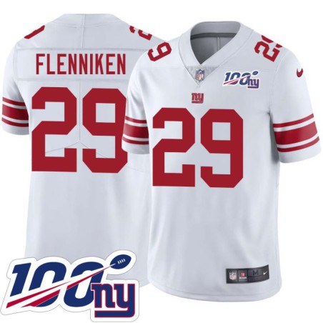 Giants #29 Mack Flenniken 2024 100 Year White Jersey