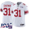 Giants #31 Cliff Chatman 2024 100 Year White Jersey