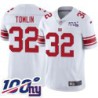 Giants #32 Tommy Tomlin 2024 100 Year White Jersey