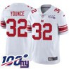 Giants #32 Len Younce 2024 100 Year White Jersey