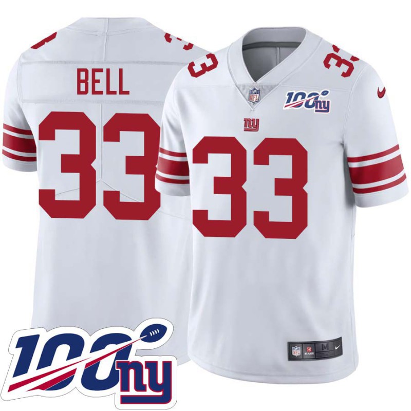 Giants #33 Jason Bell 2024 100 Year White Jersey