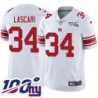 Giants #34 John Lascari 2024 100 Year White Jersey