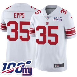 Giants #35 Bobby Epps 2024 100 Year White Jersey