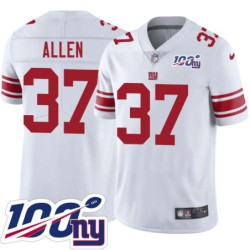 Giants #37 Javorius Allen 2024 100 Year White Jersey