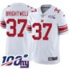 Giants #37 Gary Brightwell 2024 100 Year White Jersey