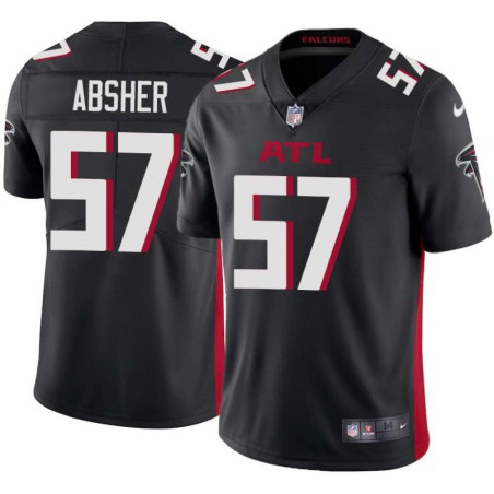 Falcons #57 Dick Absher Football Jersey -Black