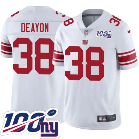 Giants #38 Donte Deayon 2024 100 Year White Jersey