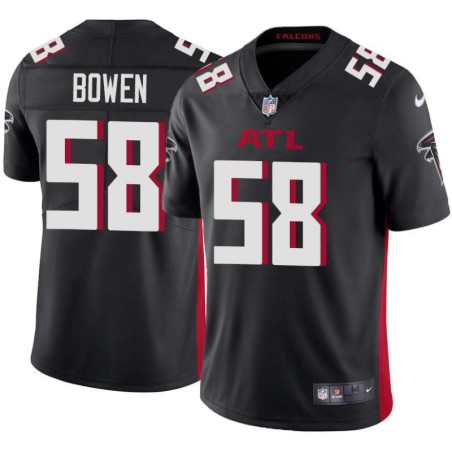 Falcons #58 Ken Bowen Football Jersey -Black