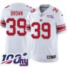 Giants #39 Chykie Brown 2024 100 Year White Jersey