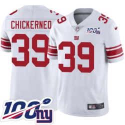 Giants #39 John Chickerneo 2024 100 Year White Jersey