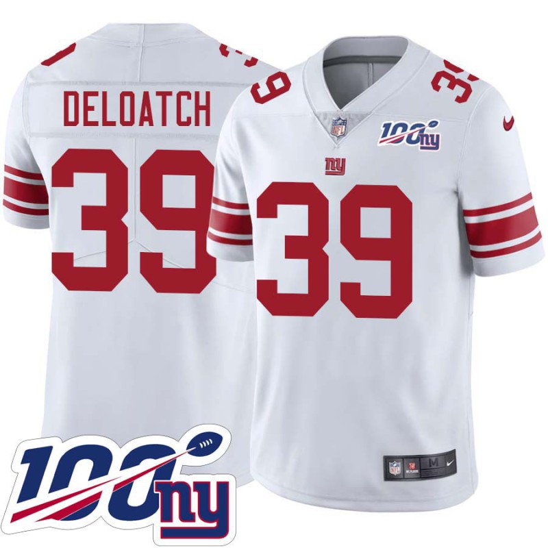 Giants #39 Curtis DeLoatch 2024 100 Year White Jersey